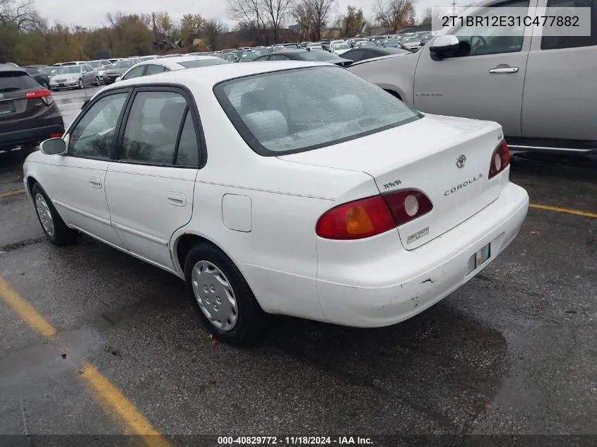 2001 Toyota Corolla Ce/Le/S VIN: 2T1BR12E31C477882 Lot: 40829772