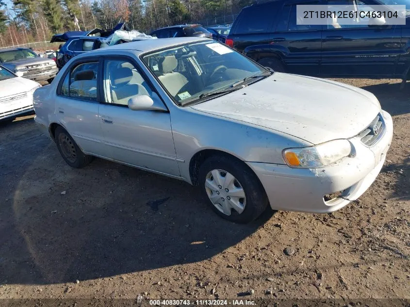 2001 Toyota Corolla Le VIN: 2T1BR12E61C463104 Lot: 40830743