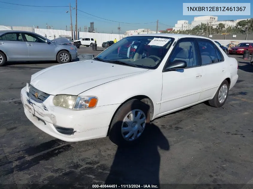 2001 Toyota Corolla Le VIN: 1NXBR12E81Z461367 Lot: 40844451