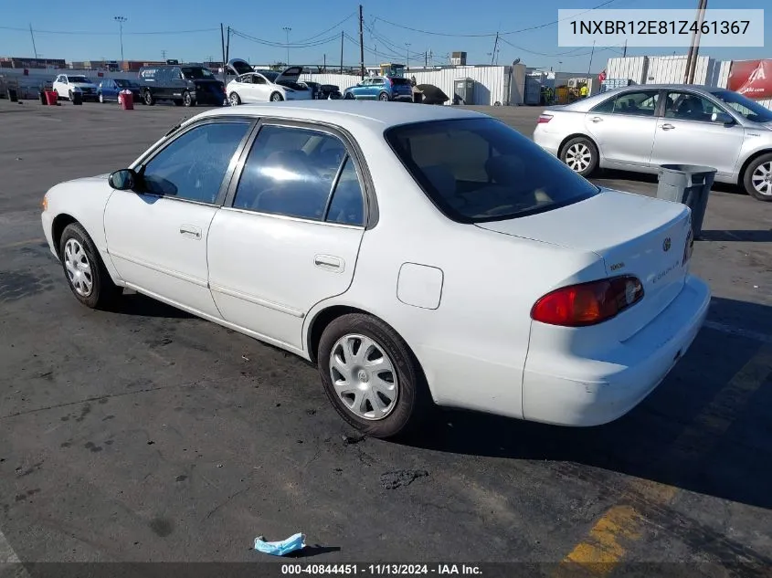 2001 Toyota Corolla Le VIN: 1NXBR12E81Z461367 Lot: 40844451