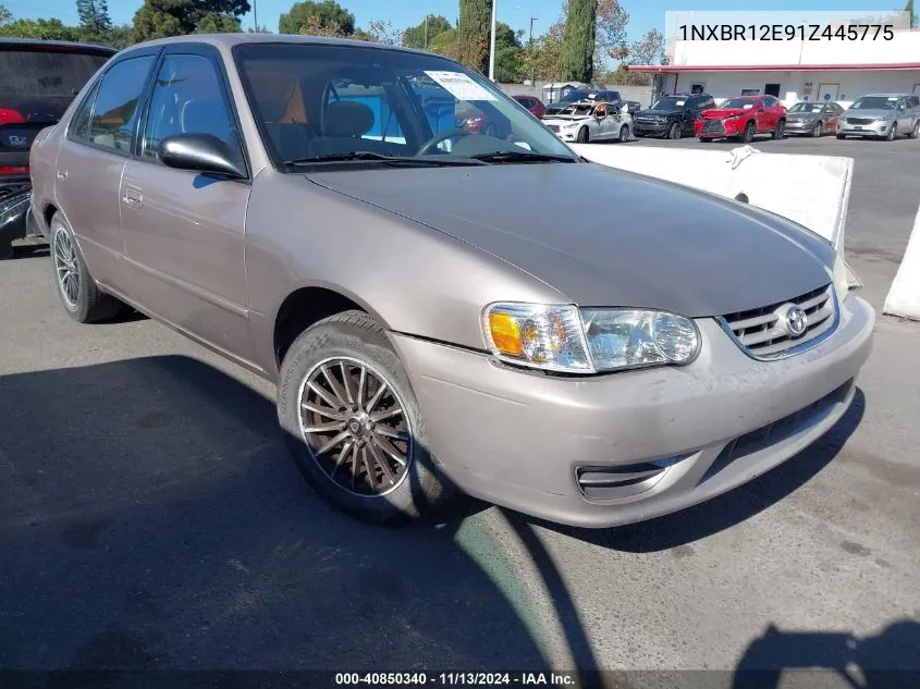 2001 Toyota Corolla Le VIN: 1NXBR12E91Z445775 Lot: 40850340