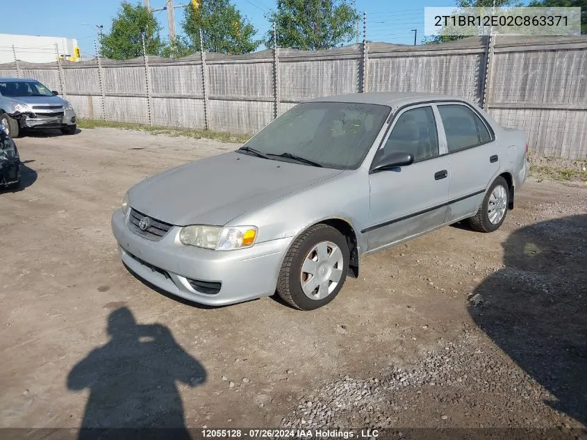 2002 Toyota Corolla Ce/Le/S VIN: 2T1BR12E02C863371 Lot: 12055128