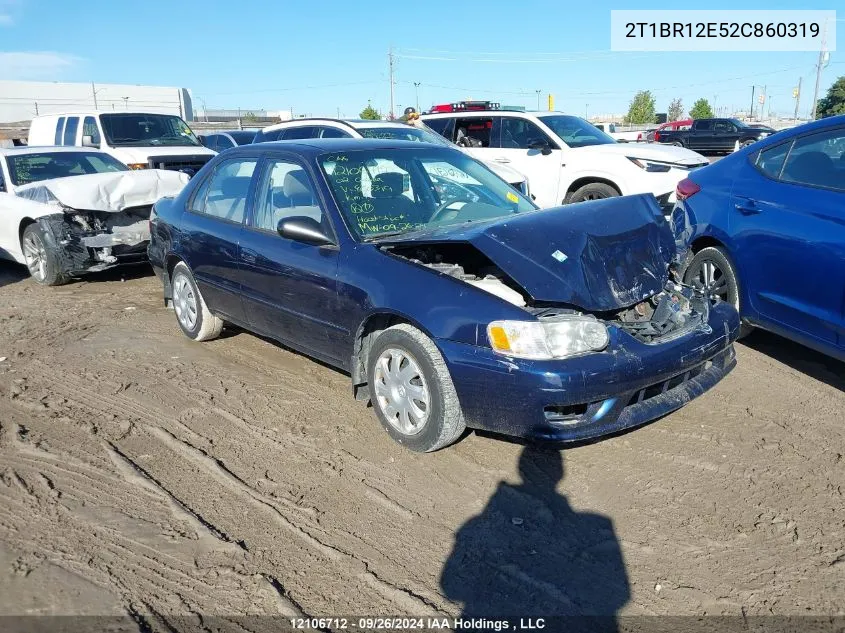 2002 Toyota Corolla Ce/Le/S VIN: 2T1BR12E52C860319 Lot: 12106712