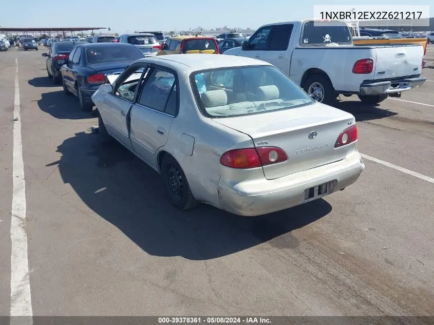 2002 Toyota Corolla Le VIN: 1NXBR12EX2Z621217 Lot: 40358912