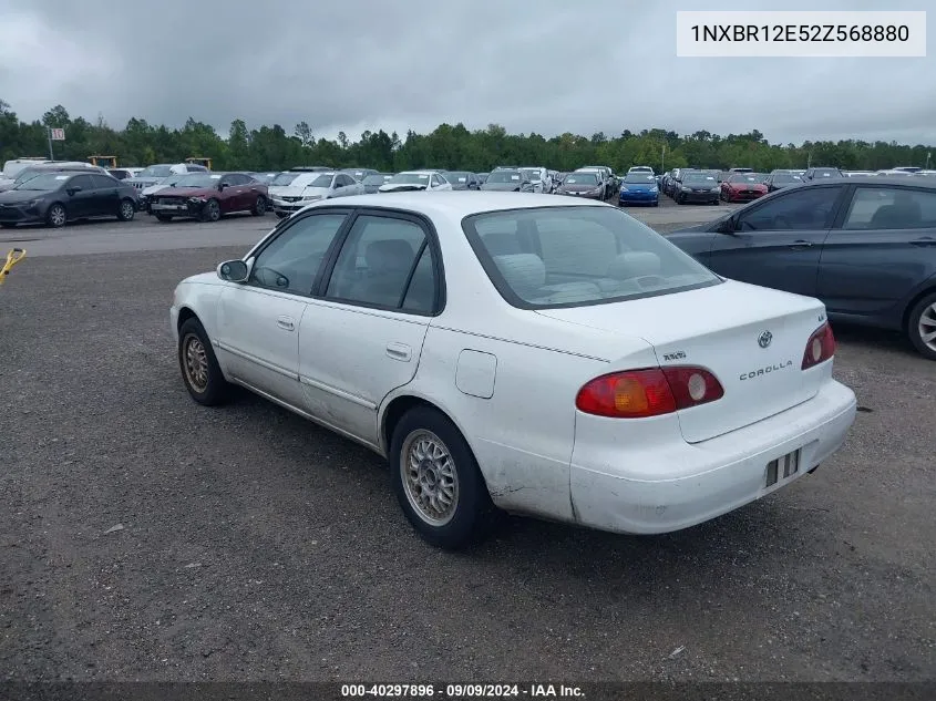 2002 Toyota Corolla Le VIN: 1NXBR12E52Z568880 Lot: 40297896