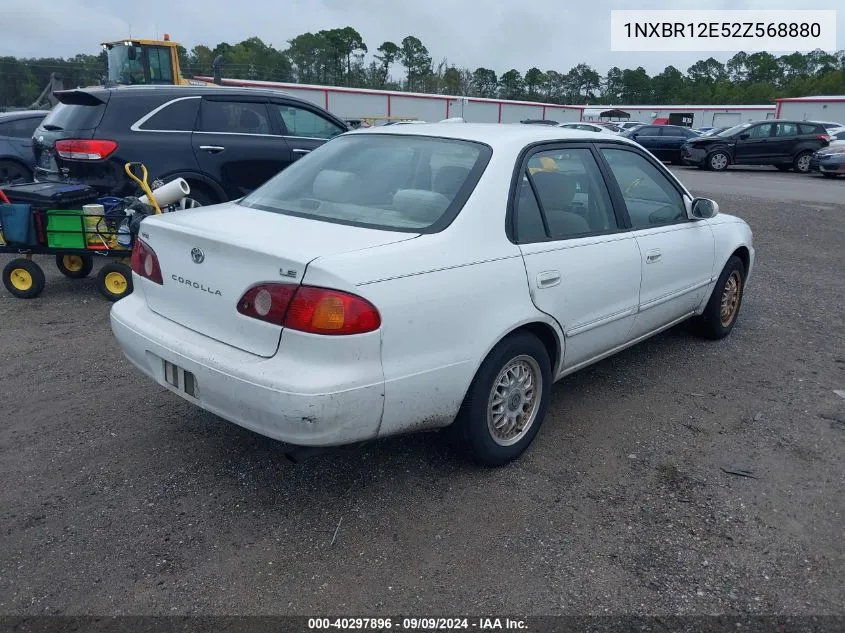 2002 Toyota Corolla Le VIN: 1NXBR12E52Z568880 Lot: 40297896