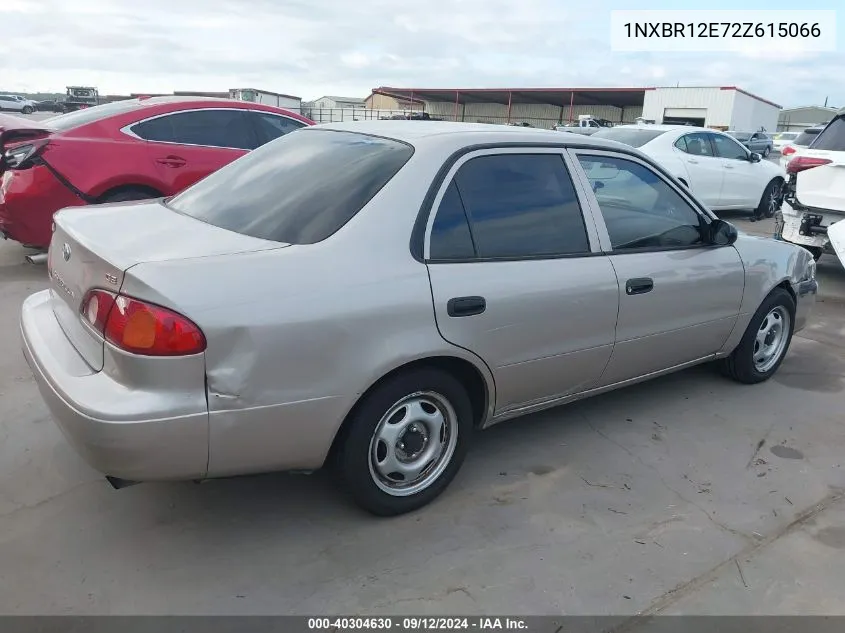 2002 Toyota Corolla Ce VIN: 1NXBR12E72Z615066 Lot: 40304630