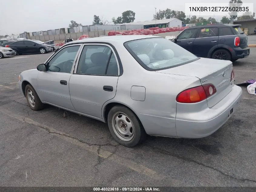 2002 Toyota Corolla Ce VIN: 1NXBR12E72Z602835 Lot: 40323618