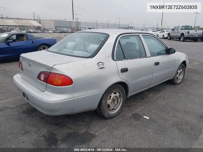 2002 Toyota Corolla Ce VIN: 1NXBR12E72Z602835 Lot: 40323618