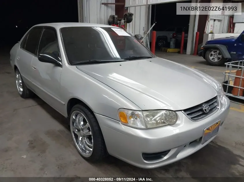 2002 Toyota Corolla Le VIN: 1NXBR12E02Z641993 Lot: 40328052