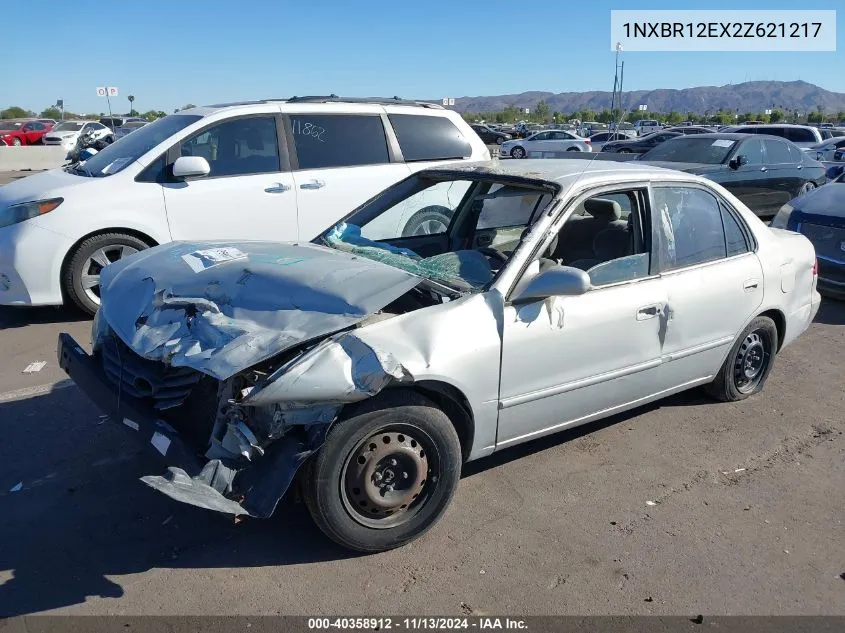 2002 Toyota Corolla Le VIN: 1NXBR12EX2Z621217 Lot: 40358912