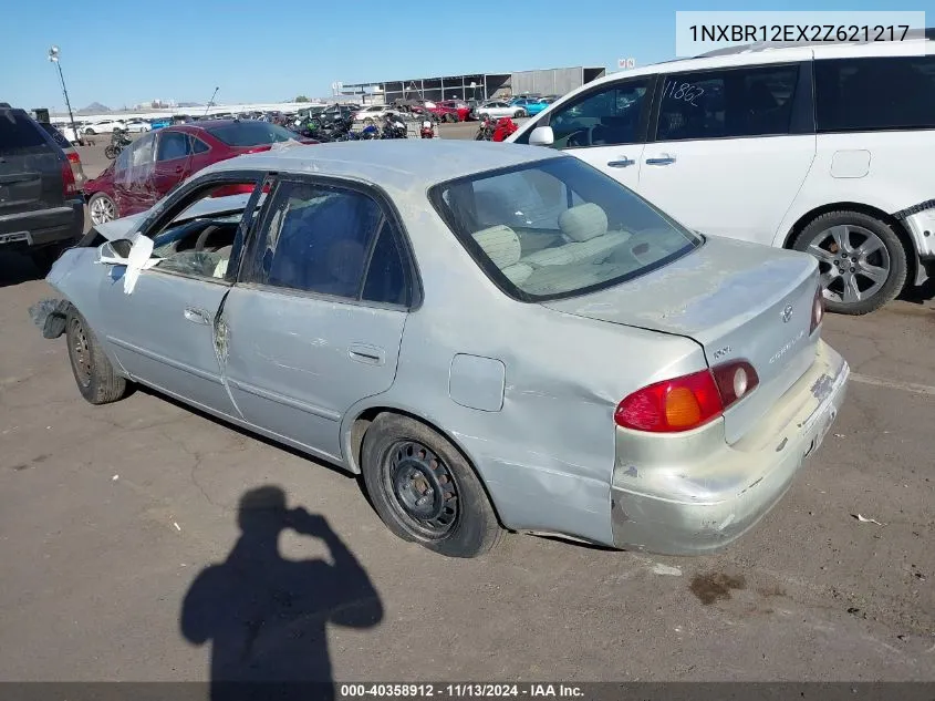 2002 Toyota Corolla Le VIN: 1NXBR12EX2Z621217 Lot: 40358912