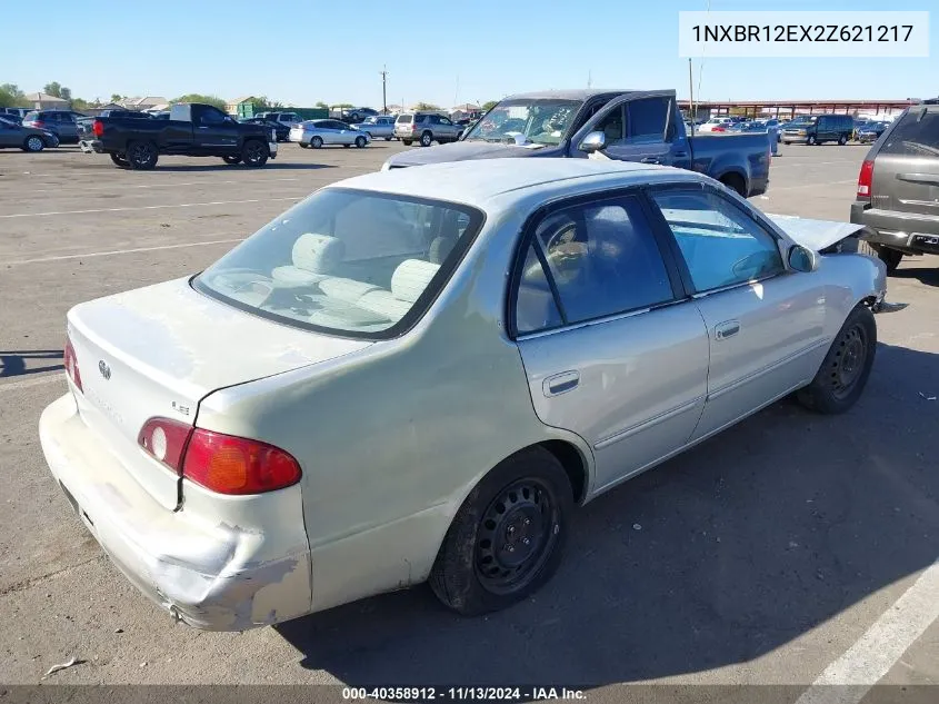 2002 Toyota Corolla Le VIN: 1NXBR12EX2Z621217 Lot: 40358912