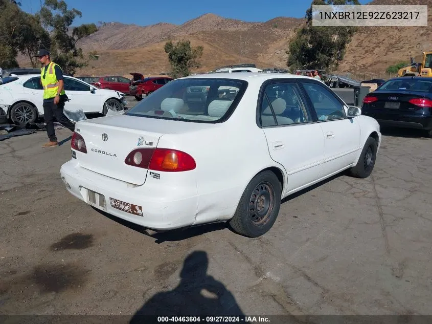 2002 Toyota Corolla Le VIN: 1NXBR12E92Z623217 Lot: 40463604