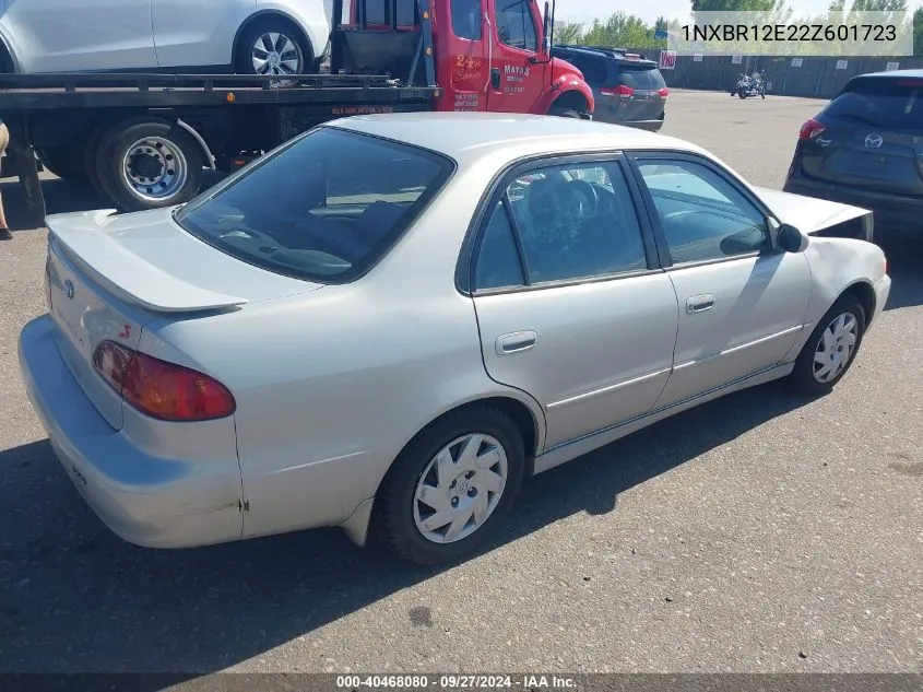 2002 Toyota Corolla S VIN: 1NXBR12E22Z601723 Lot: 40468080