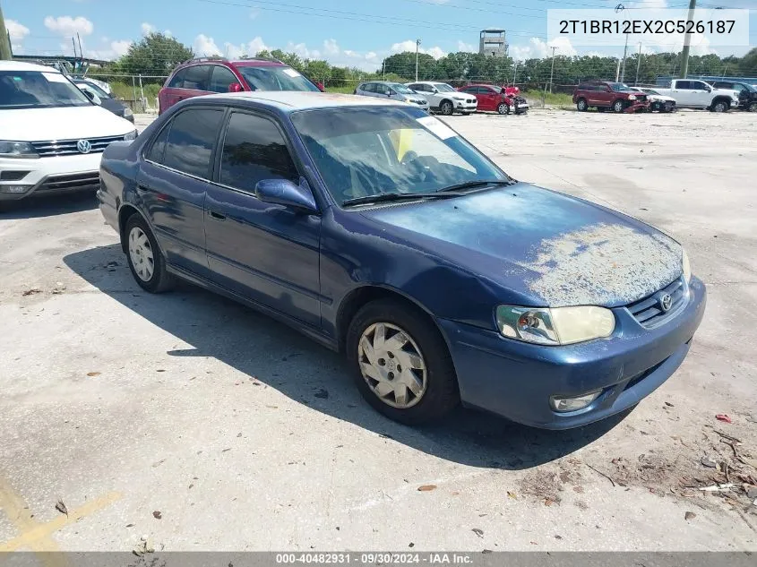 2002 Toyota Corolla S VIN: 2T1BR12EX2C526187 Lot: 40482931