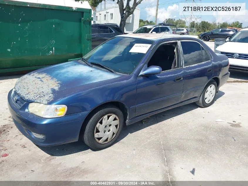 2002 Toyota Corolla S VIN: 2T1BR12EX2C526187 Lot: 40482931