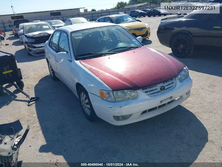 2002 Toyota Corolla S VIN: 1NXBR12E32Z597231 Lot: 40490040