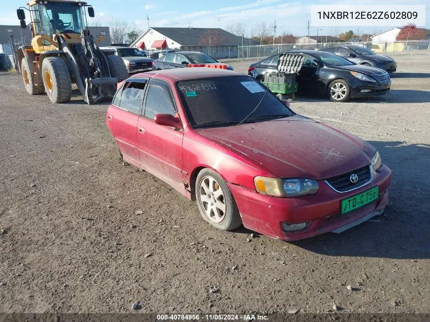 2002 Toyota Corolla S VIN: 1NXBR12E62Z602809 Lot: 40784956