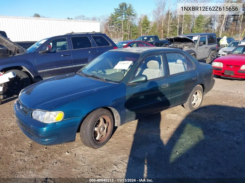 2002 Toyota Corolla Le VIN: 1NXBR12E62Z615656 Lot: 40840213