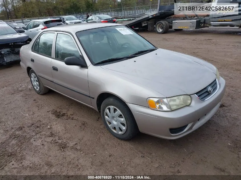 2002 Toyota Corolla Ce/Le/S VIN: 2T1BR12E42C582657 Lot: 40876920