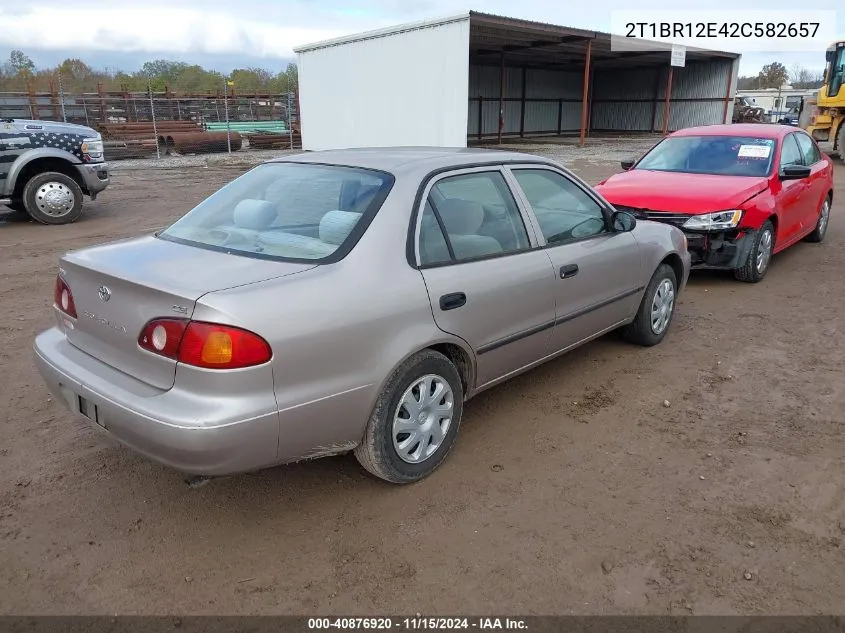 2002 Toyota Corolla Ce/Le/S VIN: 2T1BR12E42C582657 Lot: 40876920