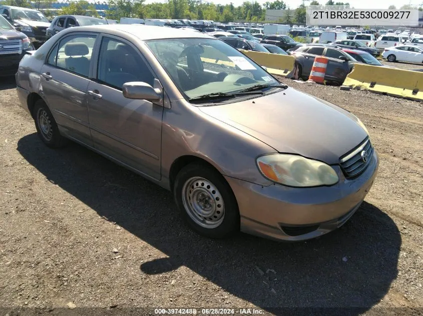 2003 Toyota Corolla Le VIN: 2T1BR32E53C009277 Lot: 39742488