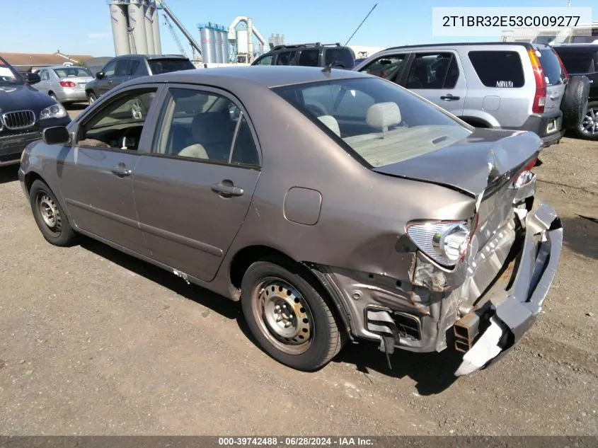 2003 Toyota Corolla Le VIN: 2T1BR32E53C009277 Lot: 39742488