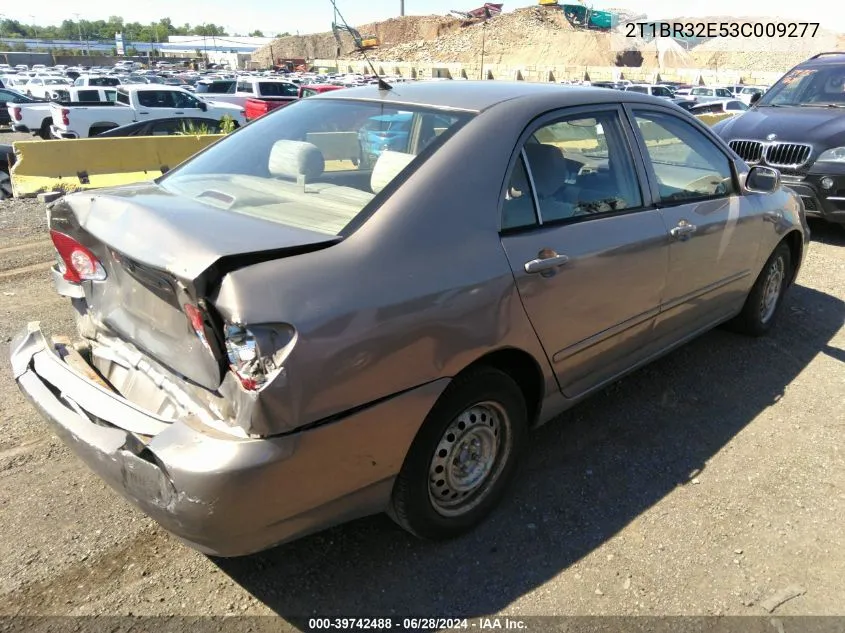 2003 Toyota Corolla Le VIN: 2T1BR32E53C009277 Lot: 39742488