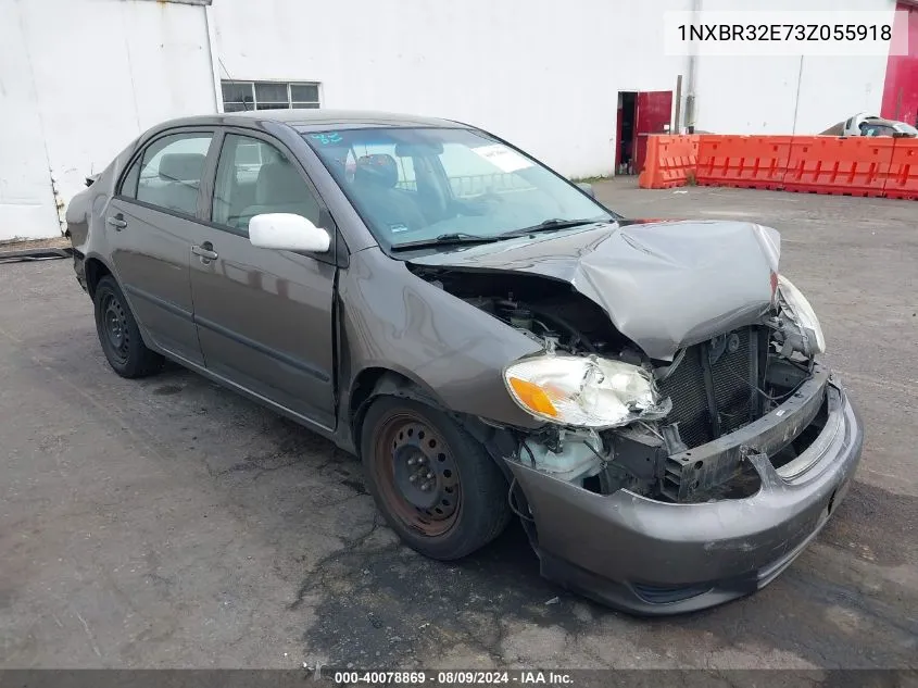 2003 Toyota Corolla Ce VIN: 1NXBR32E73Z055918 Lot: 40078869