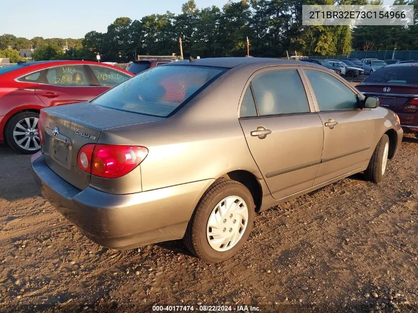 2003 Toyota Corolla Ce VIN: 2T1BR32E73C154966 Lot: 40177474