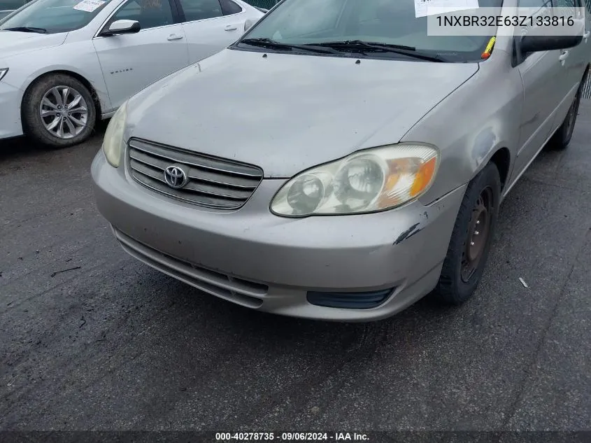 1NXBR32E63Z133816 2003 Toyota Corolla Le