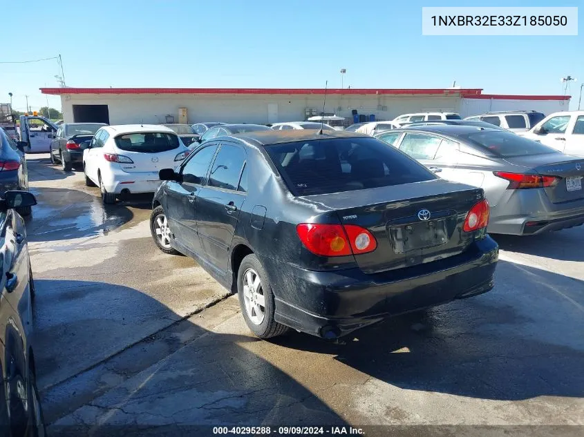 2003 Toyota Corolla S VIN: 1NXBR32E33Z185050 Lot: 40295288