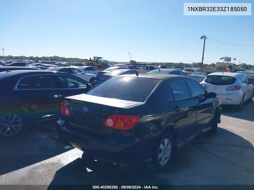 2003 Toyota Corolla S VIN: 1NXBR32E33Z185050 Lot: 40295288