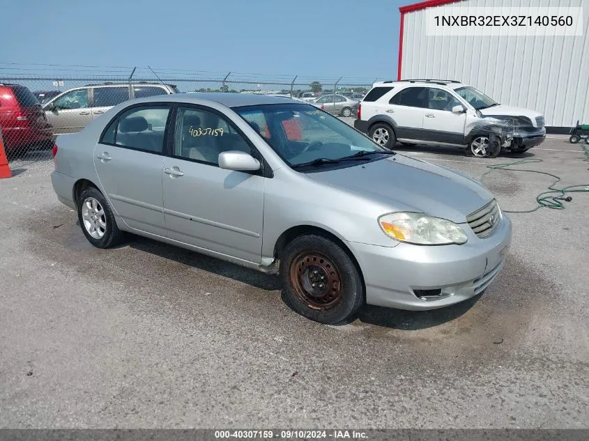 1NXBR32EX3Z140560 2003 Toyota Corolla Le