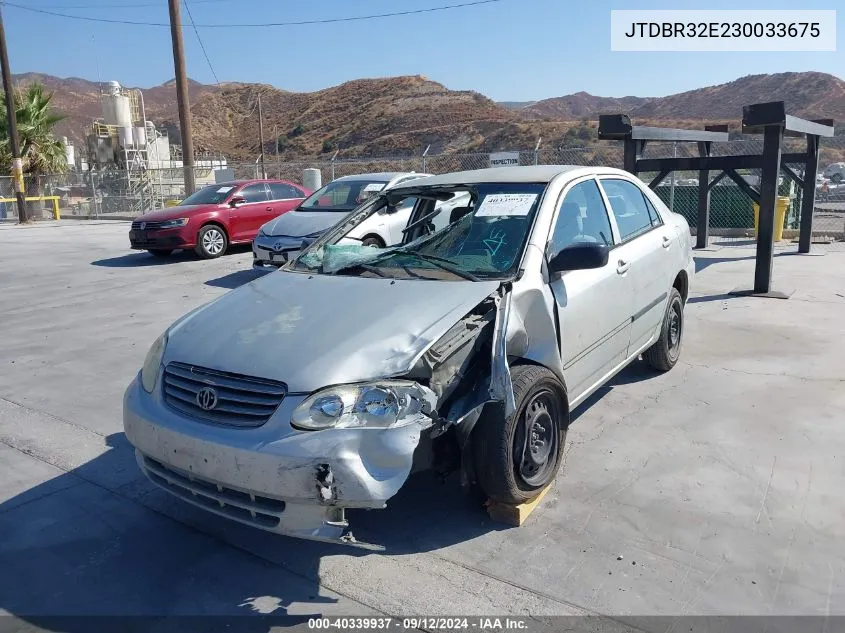 2003 Toyota Corolla Ce VIN: JTDBR32E230033675 Lot: 40339937