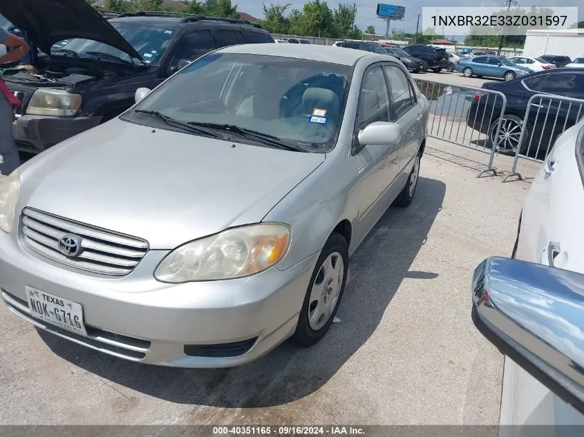 1NXBR32E33Z031597 2003 Toyota Corolla Le