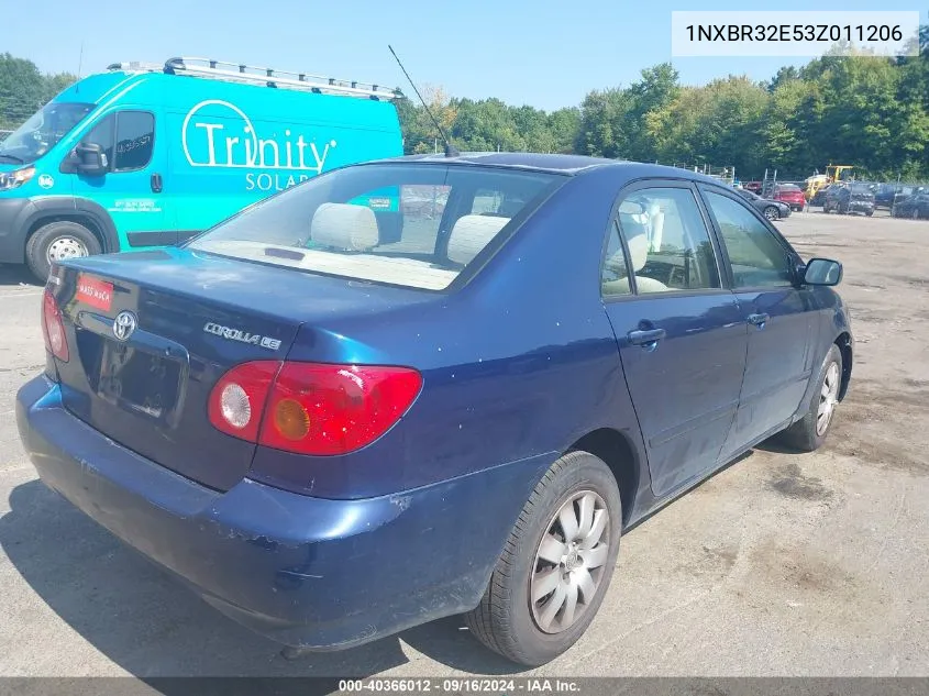 1NXBR32E53Z011206 2003 Toyota Corolla Le