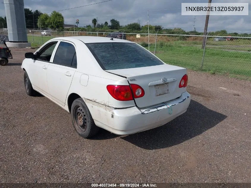 2003 Toyota Corolla Ce VIN: 1NXBR32E13Z053937 Lot: 40373454