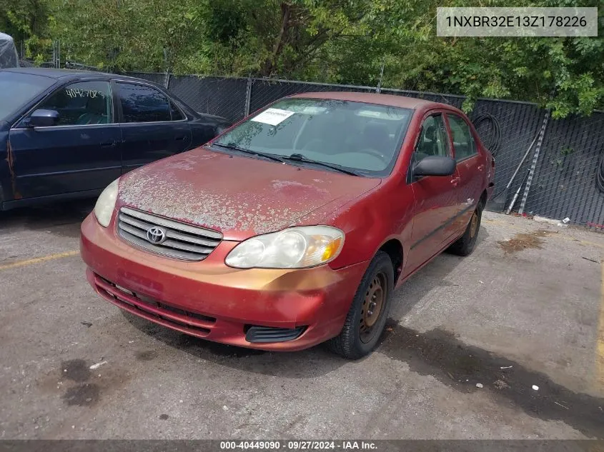 1NXBR32E13Z178226 2003 Toyota Corolla Ce/Le/S