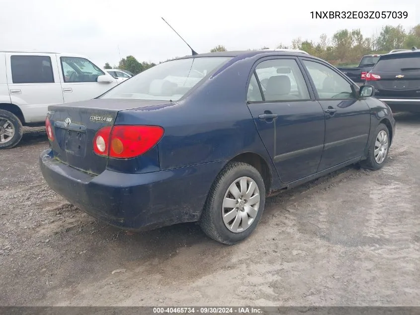 1NXBR32E03Z057039 2003 Toyota Corolla Ce