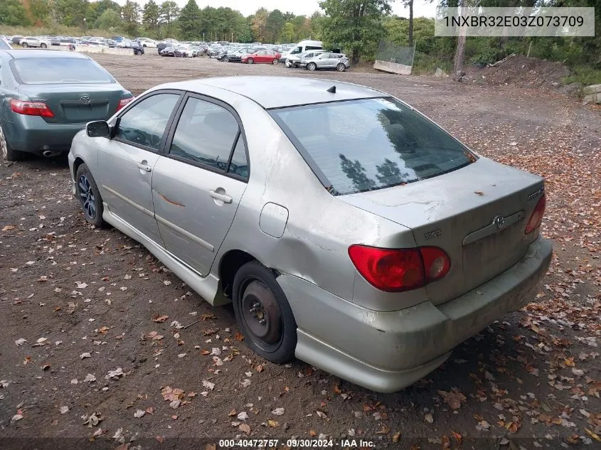 2003 Toyota Corolla S VIN: 1NXBR32E03Z073709 Lot: 40472757