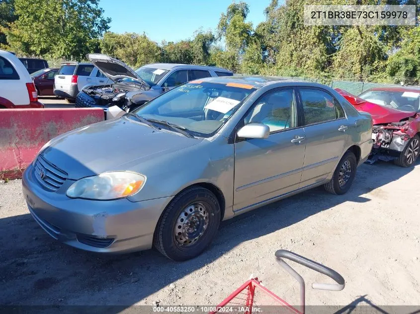 2T1BR38E73C159978 2003 Toyota Corolla Le