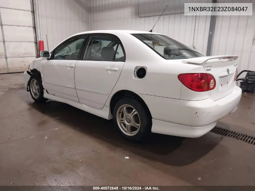 2003 Toyota Corolla S VIN: 1NXBR32E23Z084047 Lot: 40572649