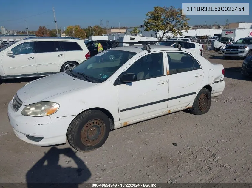 2003 Toyota Corolla Ce VIN: 2T1BR32E53C023454 Lot: 40654949