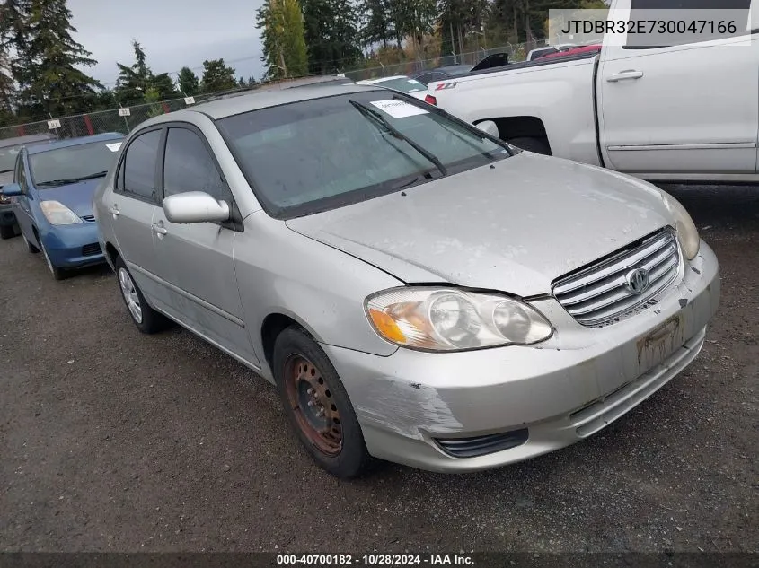 2003 Toyota Corolla Le VIN: JTDBR32E730047166 Lot: 40700182