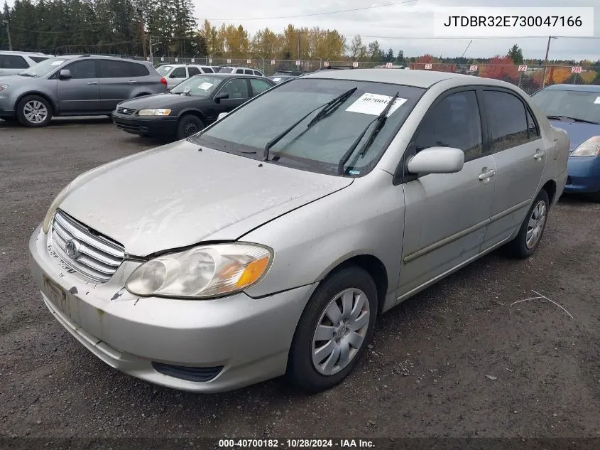 2003 Toyota Corolla Le VIN: JTDBR32E730047166 Lot: 40700182