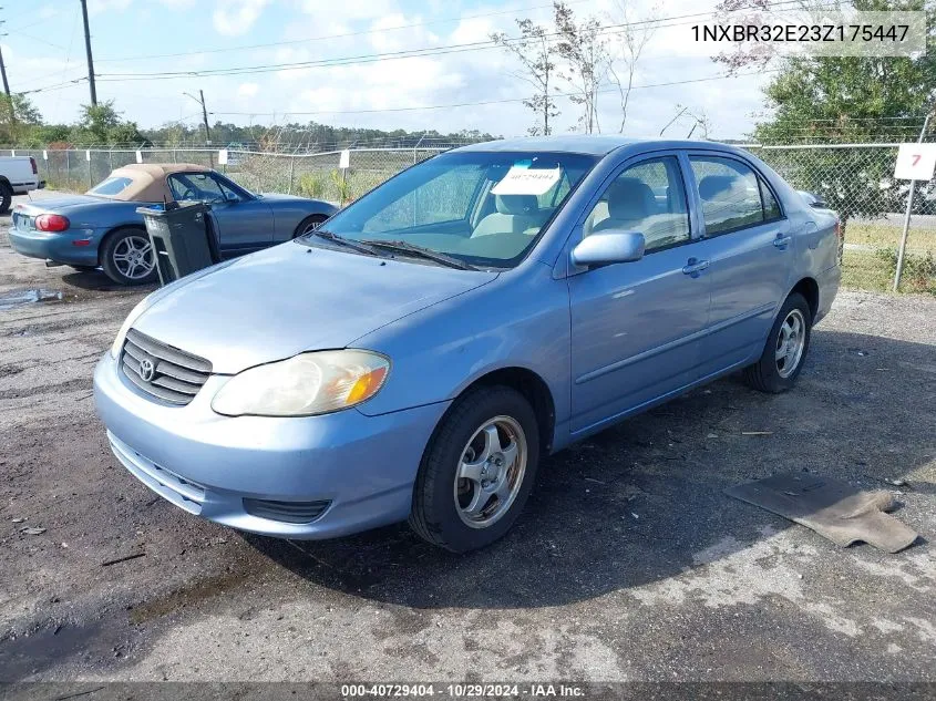 2003 Toyota Corolla Ce VIN: 1NXBR32E23Z175447 Lot: 40729404