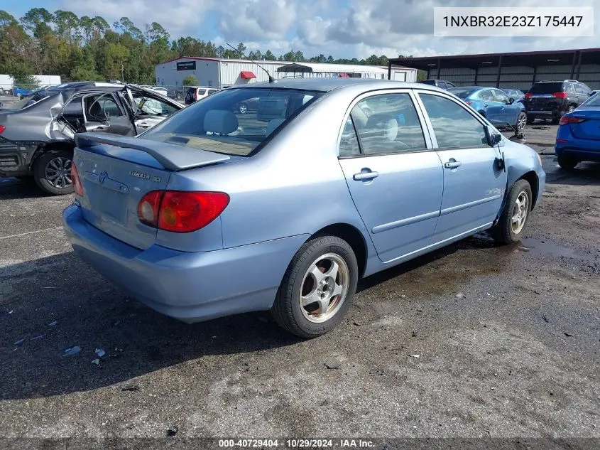 2003 Toyota Corolla Ce VIN: 1NXBR32E23Z175447 Lot: 40729404