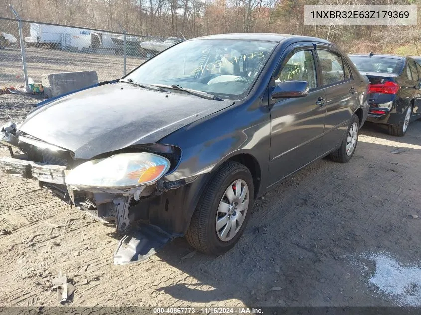 2003 Toyota Corolla Le VIN: 1NXBR32E63Z179369 Lot: 40867773